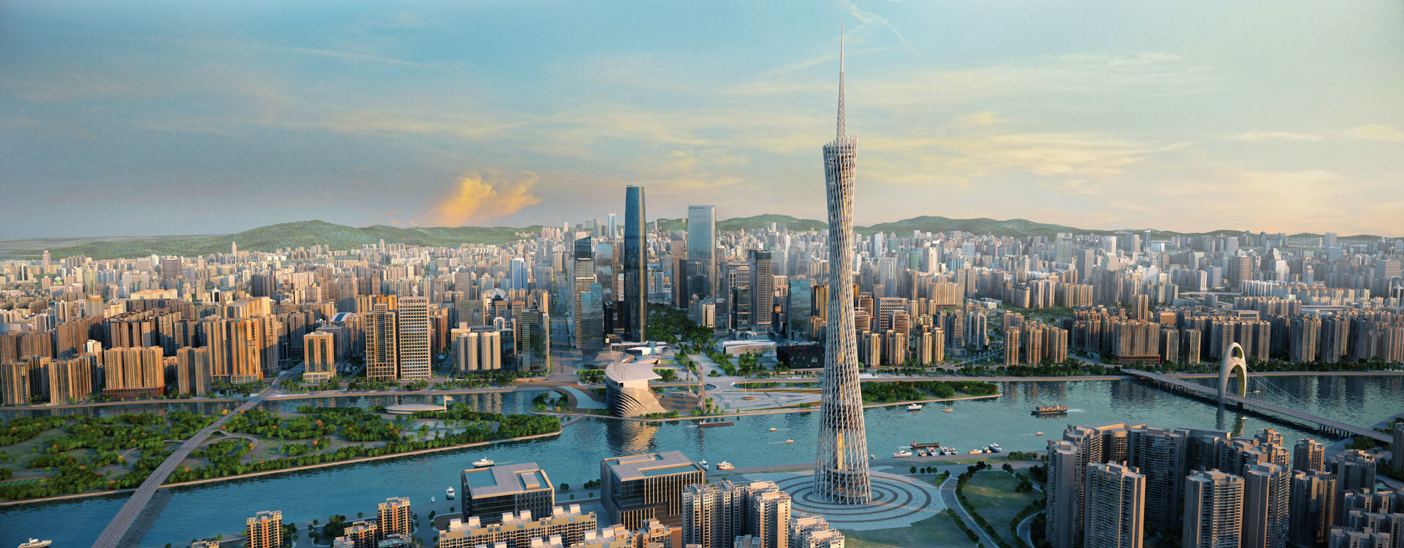 Guangzhou City 3D model_1