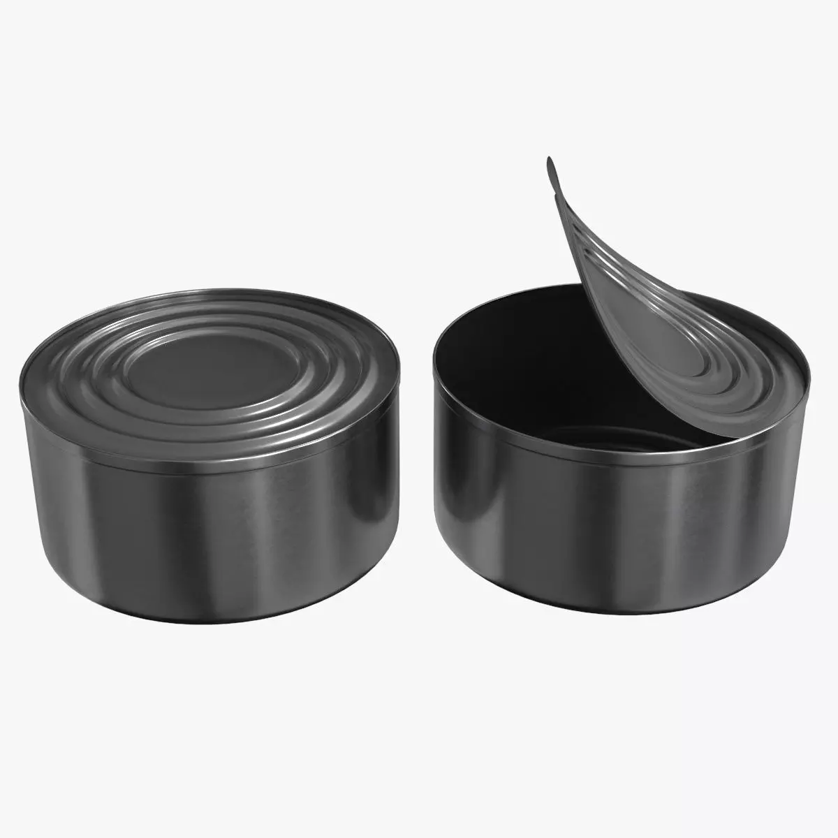 Tin Can v2 Low-poly 3D model_0