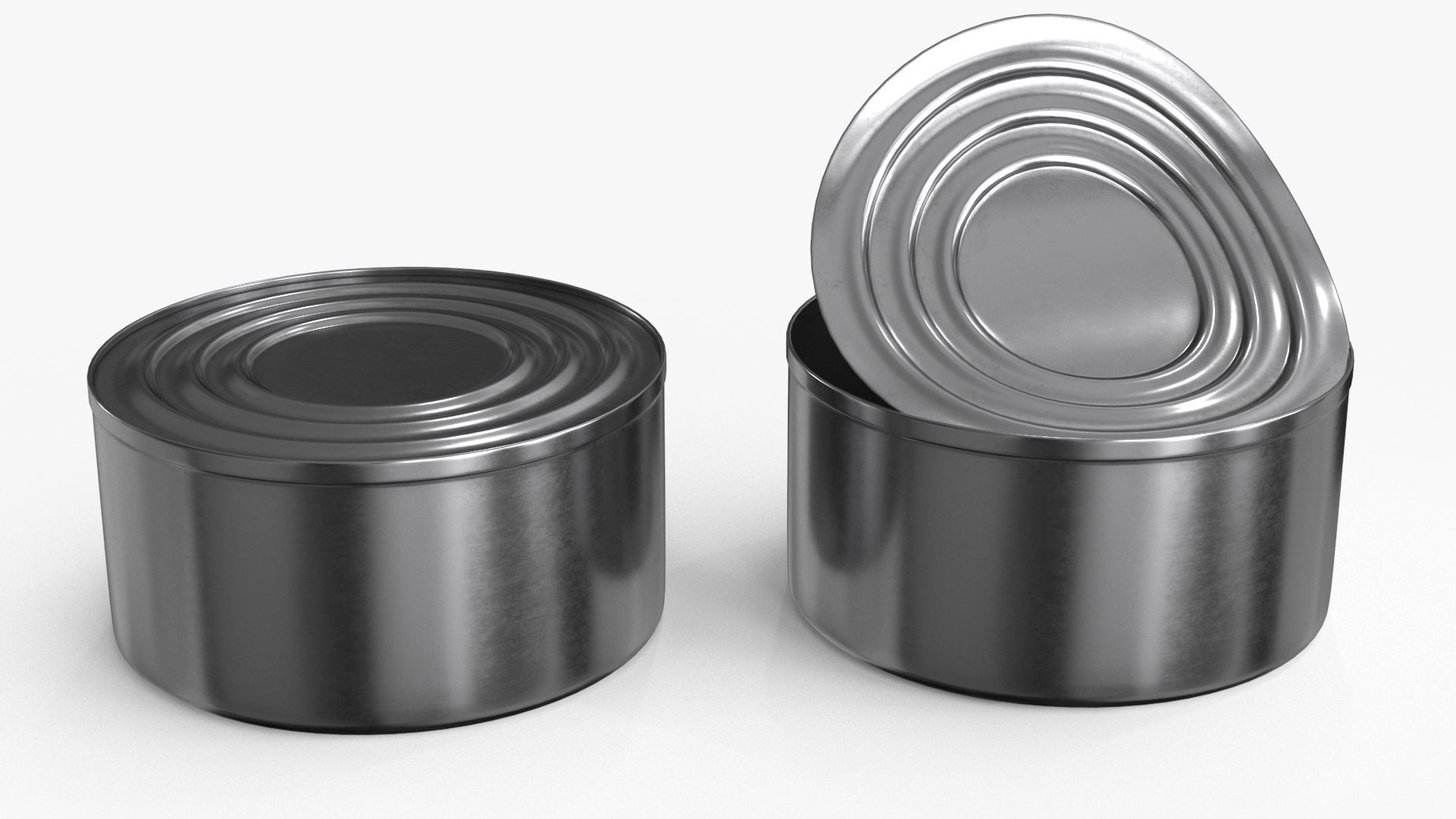 Tin Can v2 Low-poly 3D model_12