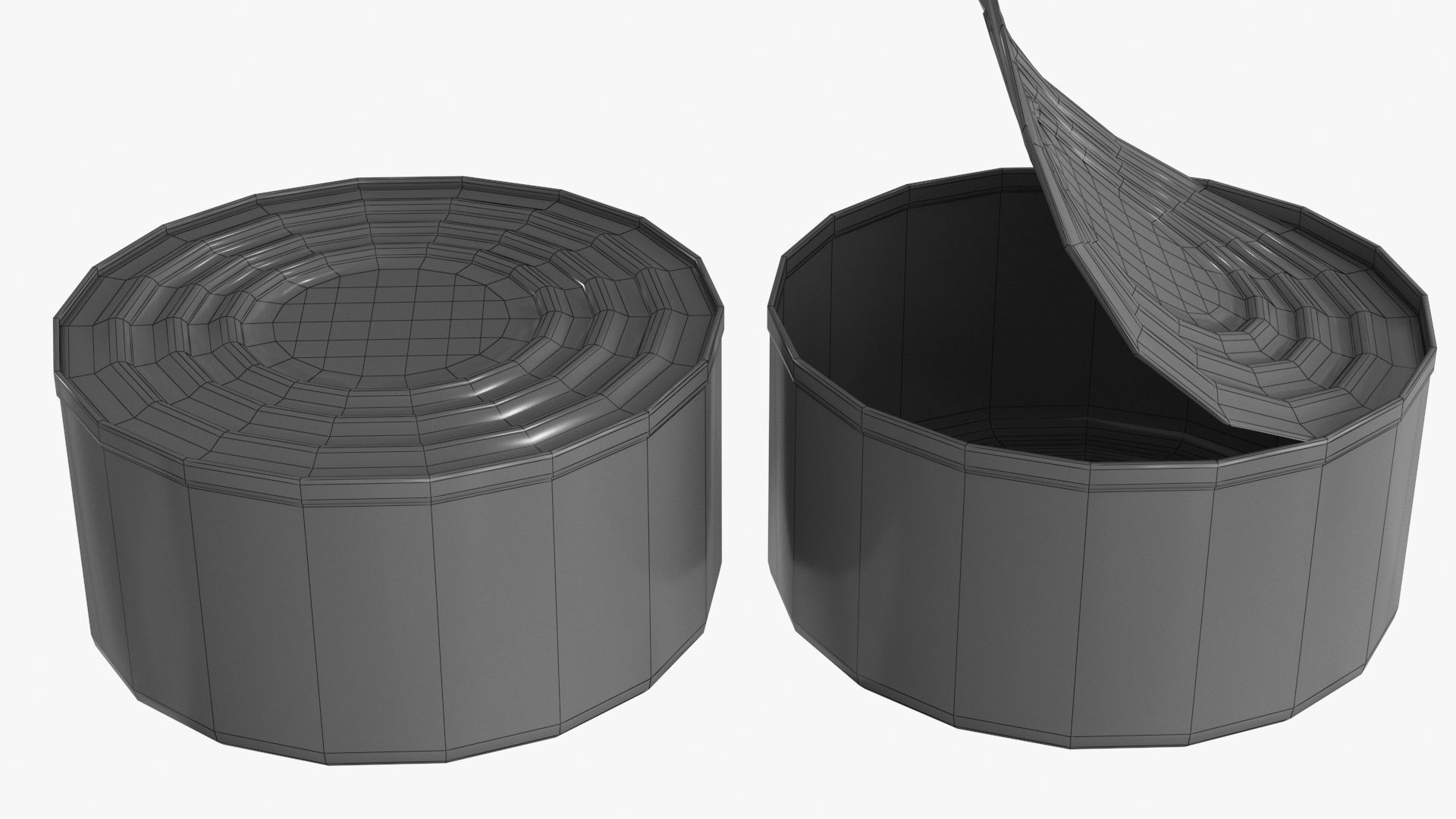Tin Can v2 Low-poly 3D model_13