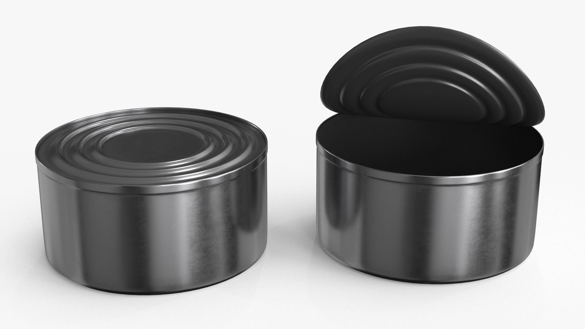 Tin Can v2 Low-poly 3D model_7