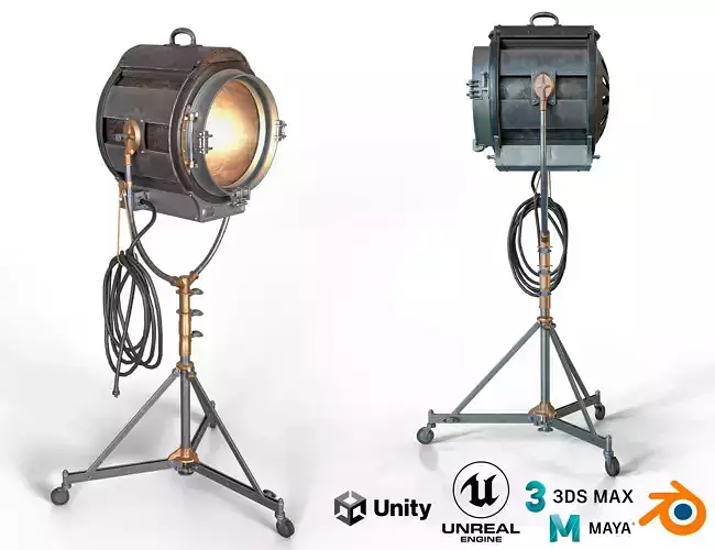 Solarspot M-R type 414 Low-poly 3D model