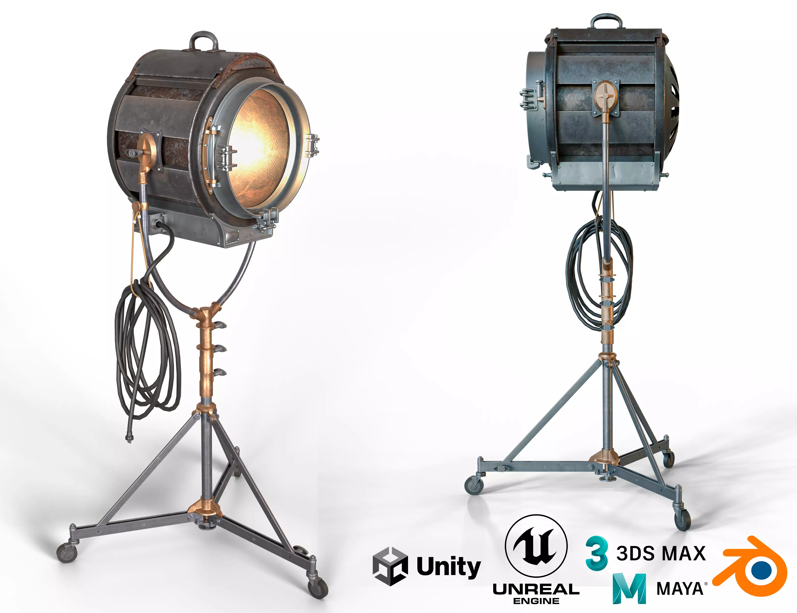 Solarspot M-R type 414 Low-poly 3D model