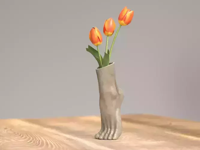 Foot Vase - Decorative Sculpture 3D print model