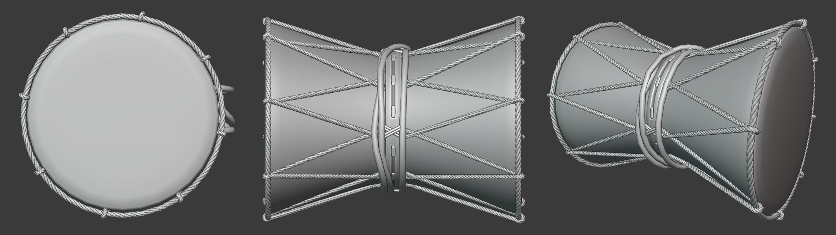 Lord Shiva rigged Low-poly 3D model_19