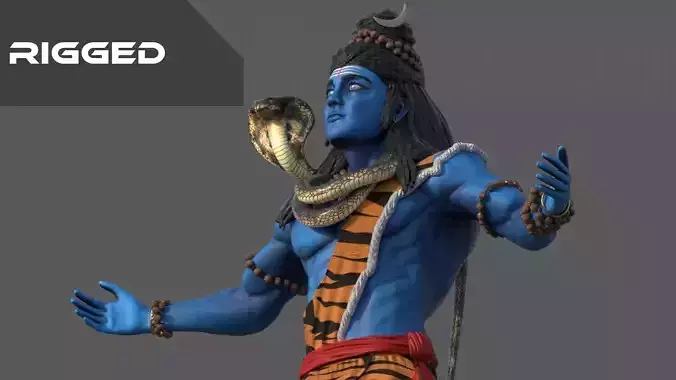 Lord Shiva rigged