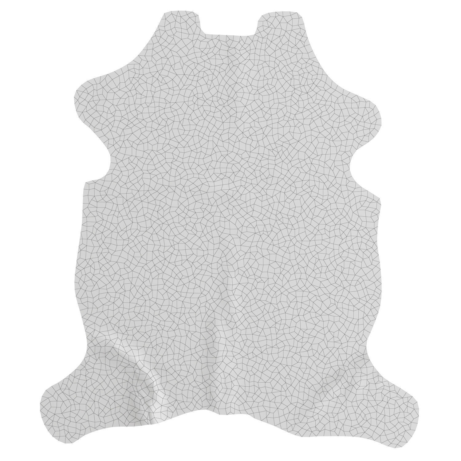 Tricolor Cowhide Rug A27287 3D model_5