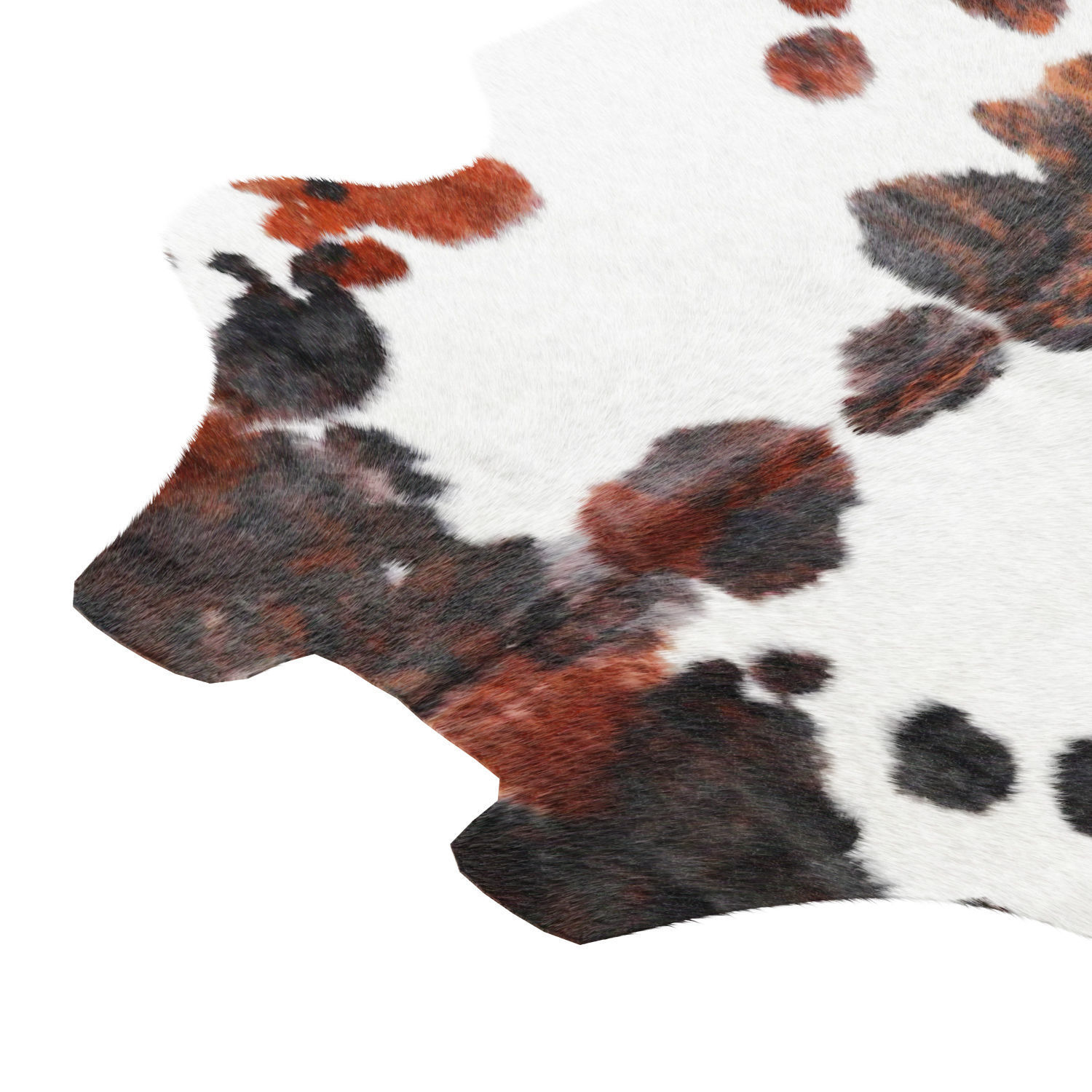Tricolor Cowhide Rug A27287 3D model_3