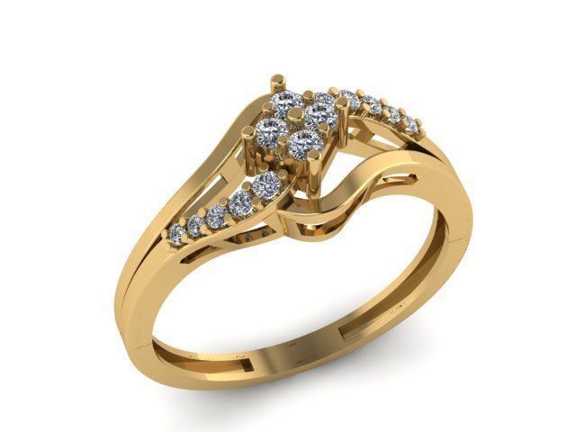 wedding ring  3D print model_6