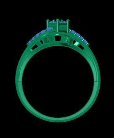 wedding ring  3D print model_14