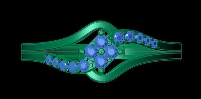 wedding ring  3D print model_13