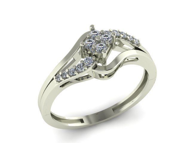 wedding ring  3D print model_7