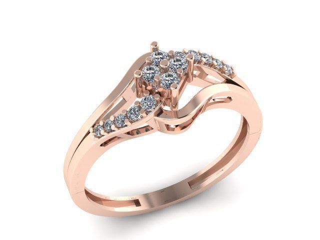 wedding ring  3D print model_8