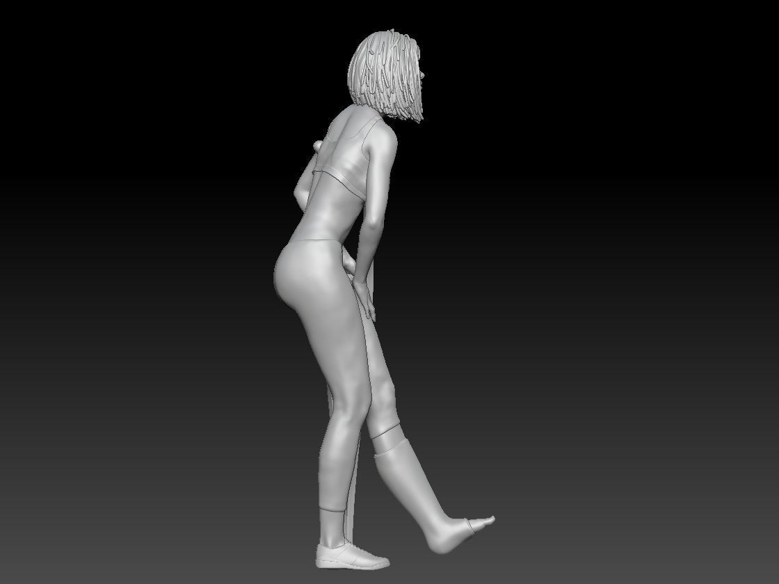 CRUTCH GIRL 3 3D print model_3