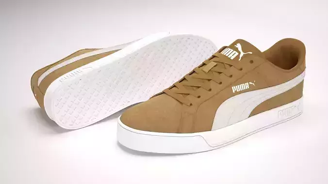 Puma Smash 3 Vulc Brown Suede Sneakers