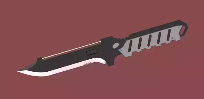 Metal Gear Solid 4 - Old Snake stun knife 3D print model