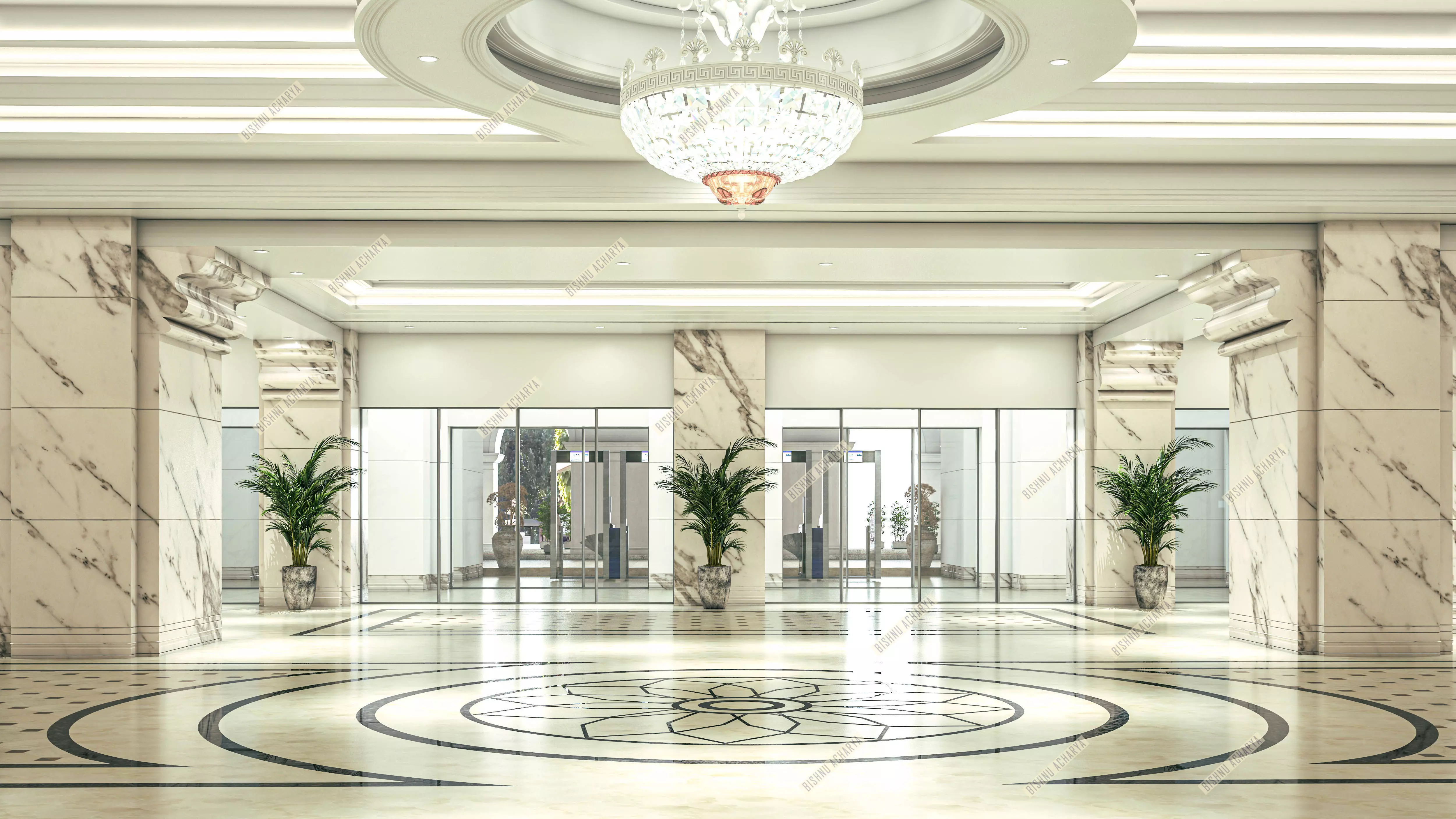 ITC Royal Bengal Kolkata Luxury Hotel 3D model