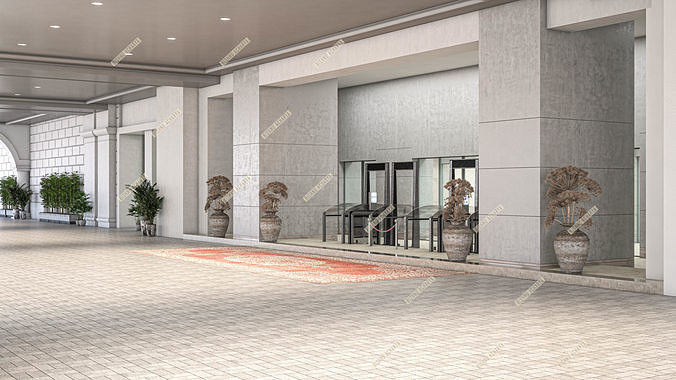 ITC Royal Bengal Kolkata Luxury Hotel 3D model 5