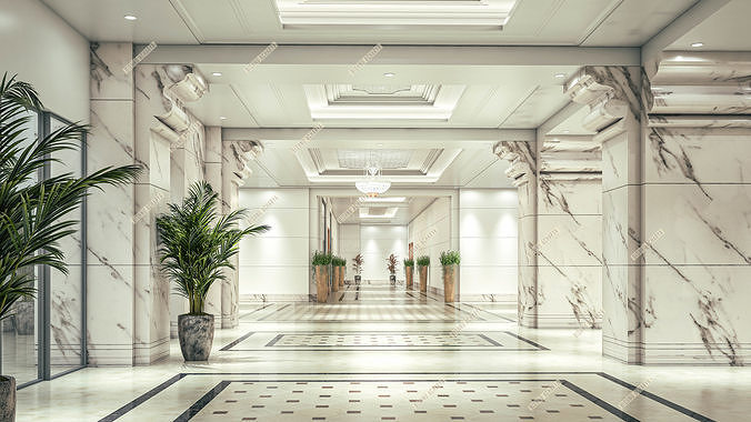 ITC Royal Bengal Kolkata Luxury Hotel 3D model 6