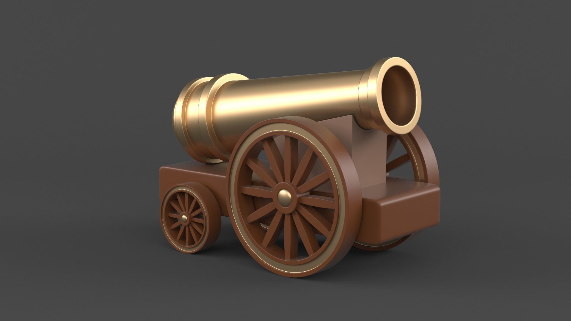 Circus Cannon 3D model_3