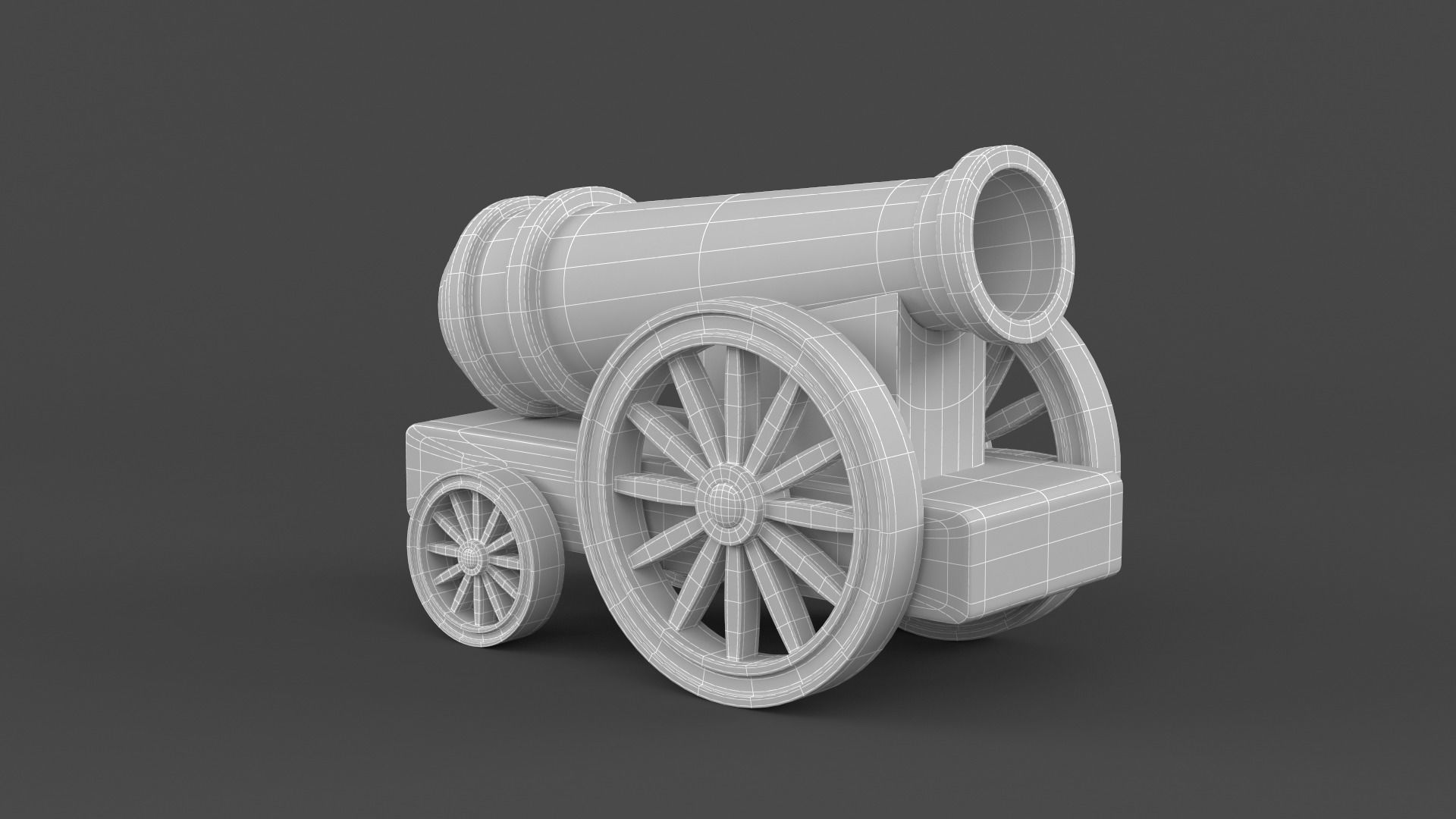 Circus Cannon 3D model_9
