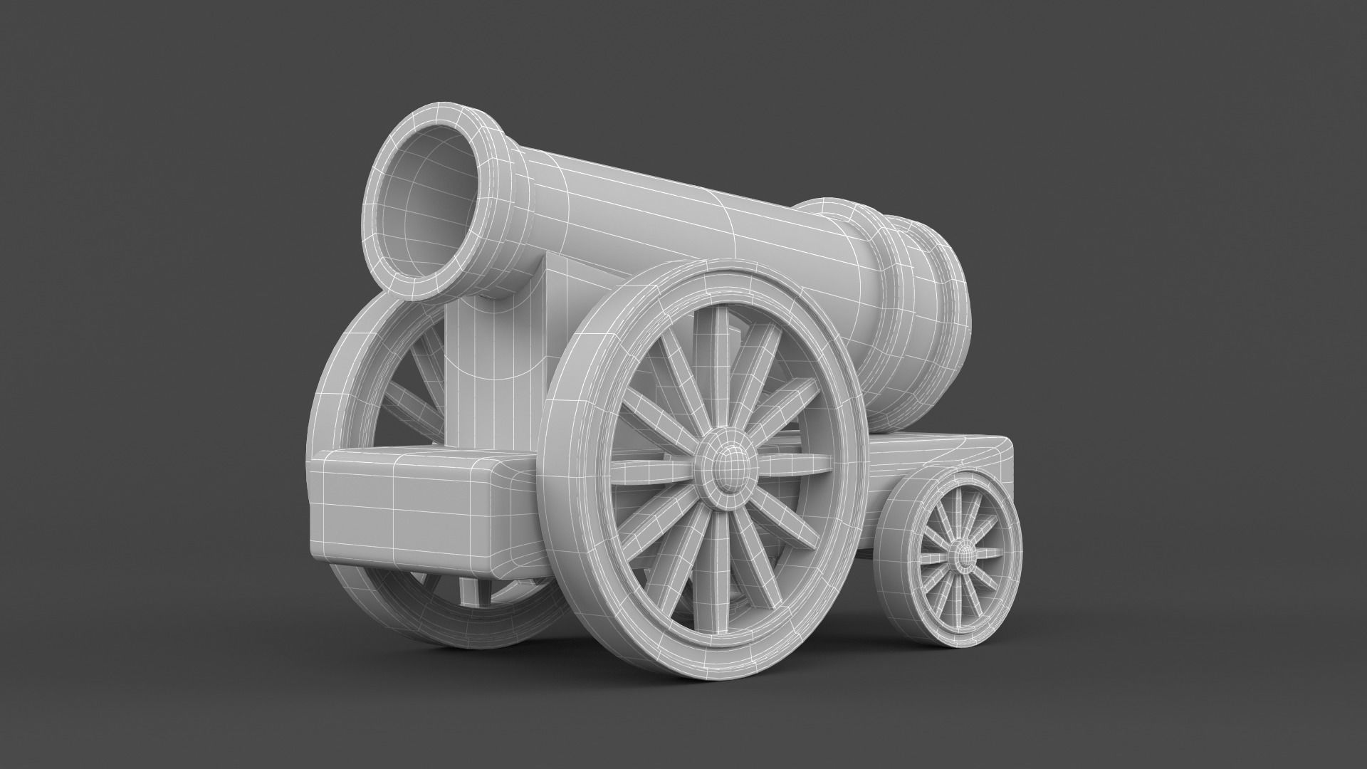 Circus Cannon 3D model_7