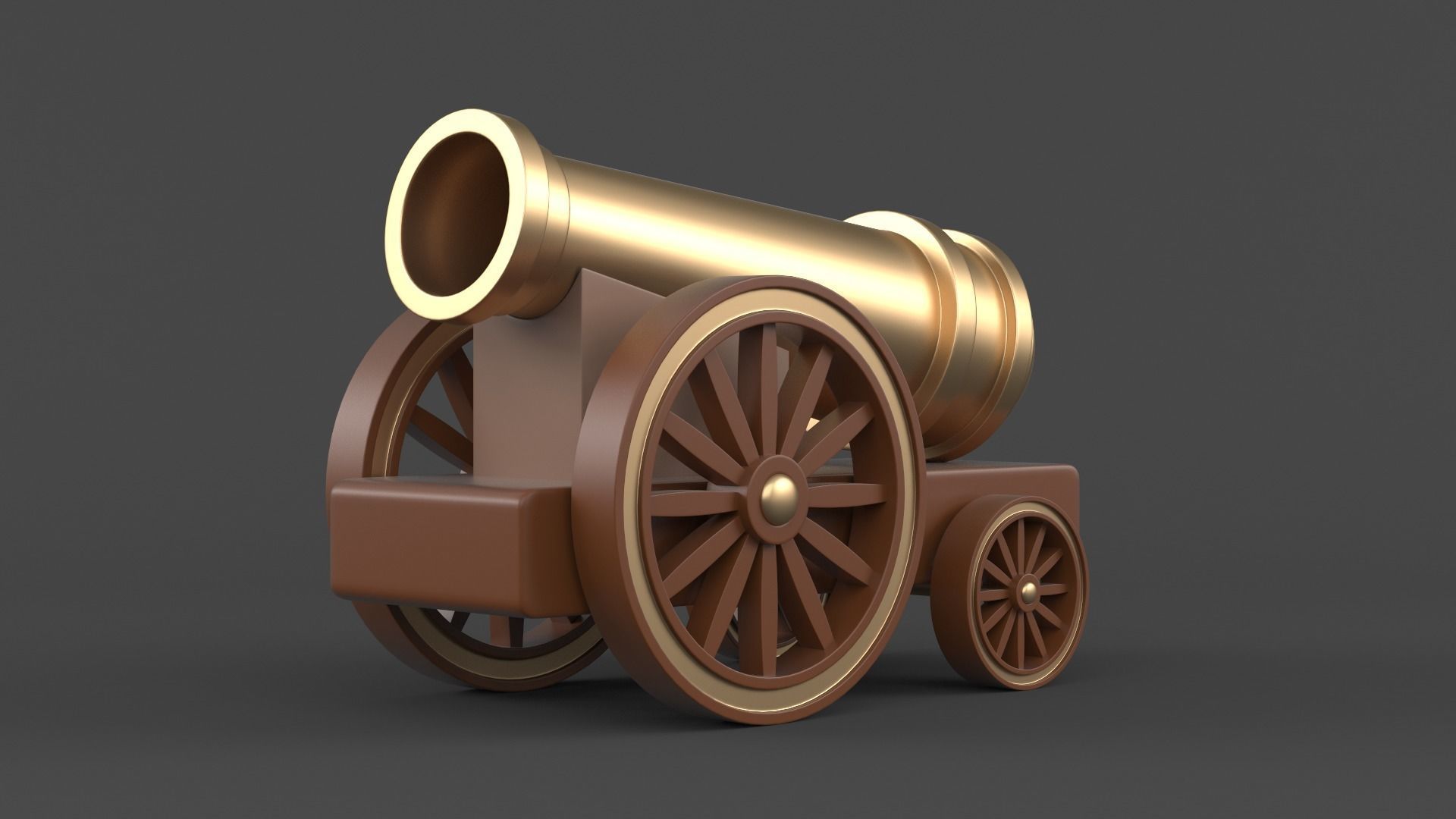 Circus Cannon 3D model_1