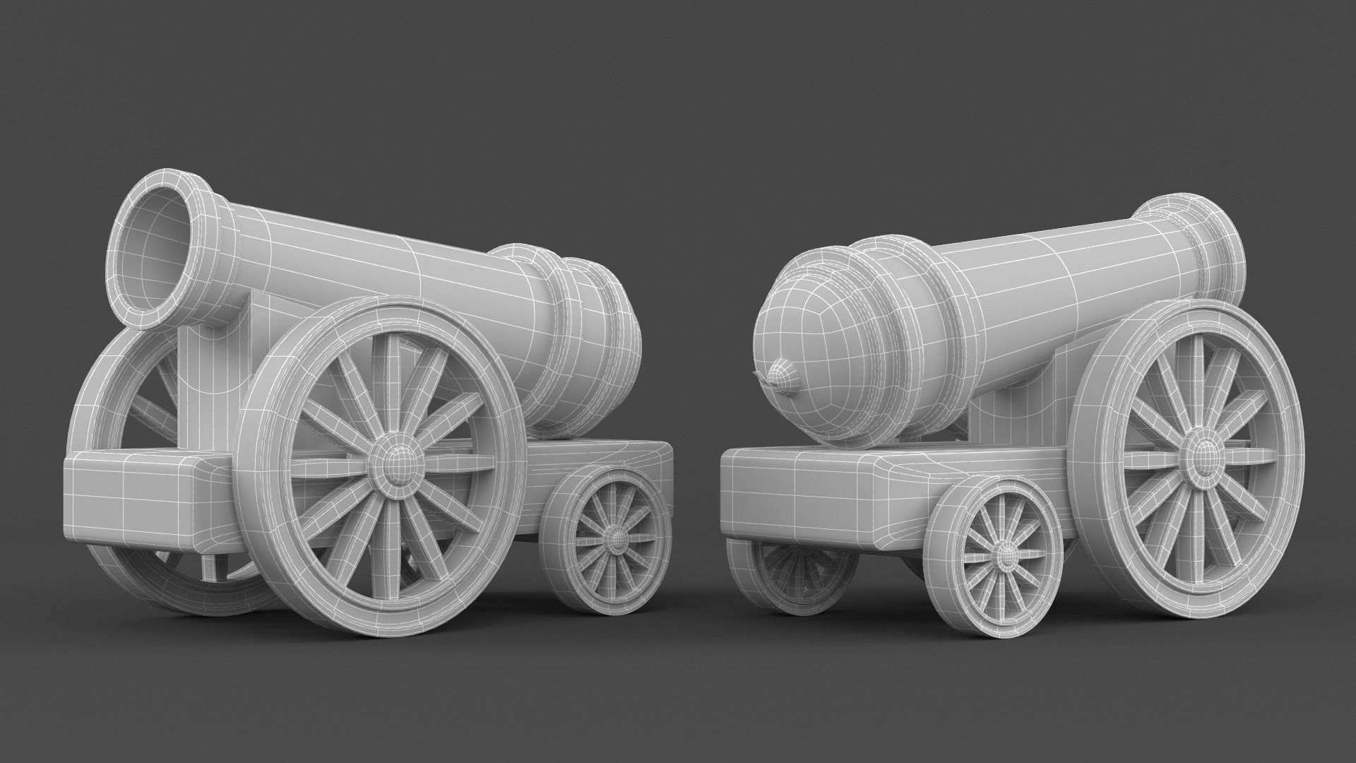 Circus Cannon 3D model_6