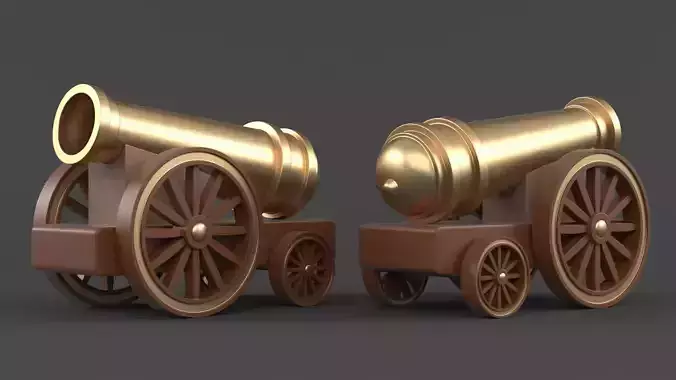 Circus Cannon 3D model