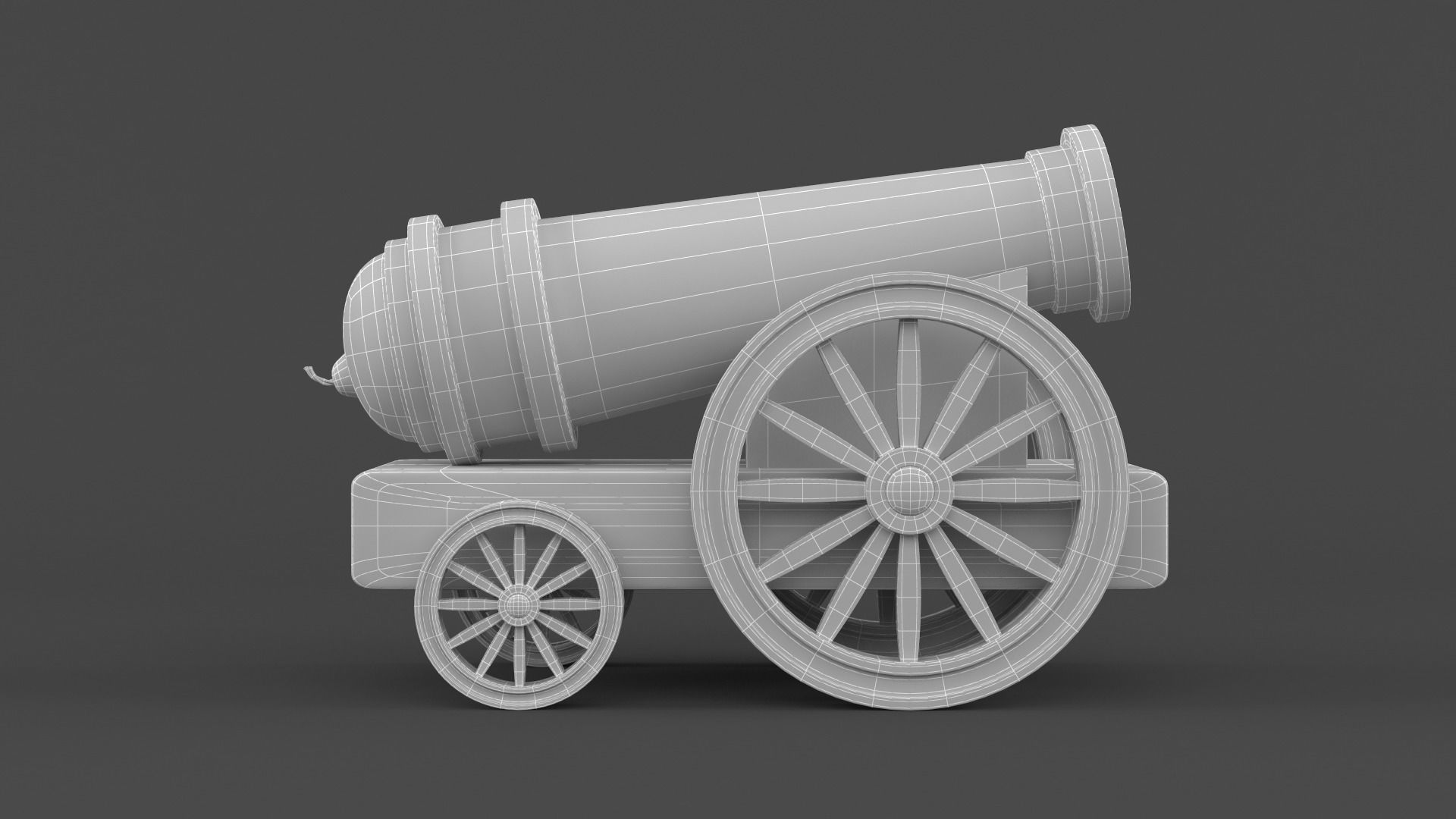 Circus Cannon 3D model_8