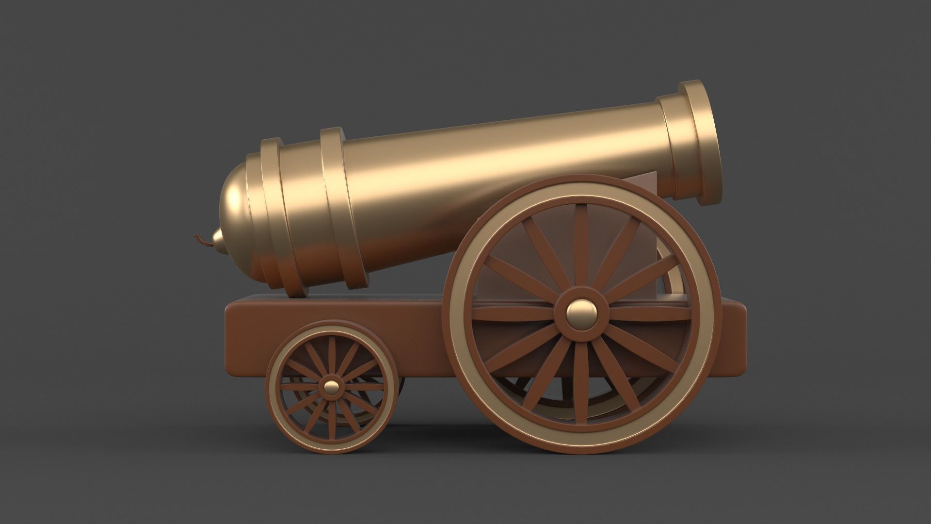 Circus Cannon 3D model_2