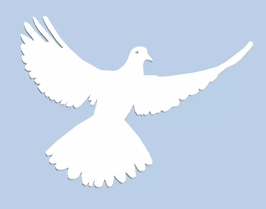 Dove of Peace - Friedenstaube Free 3D print model