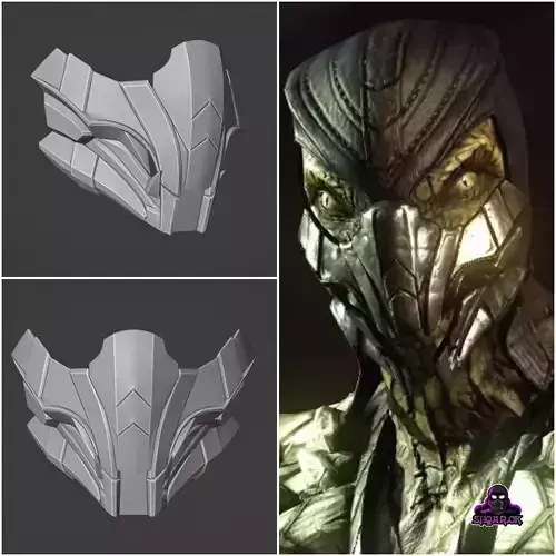 Reptile mask from Mortal Kombat X