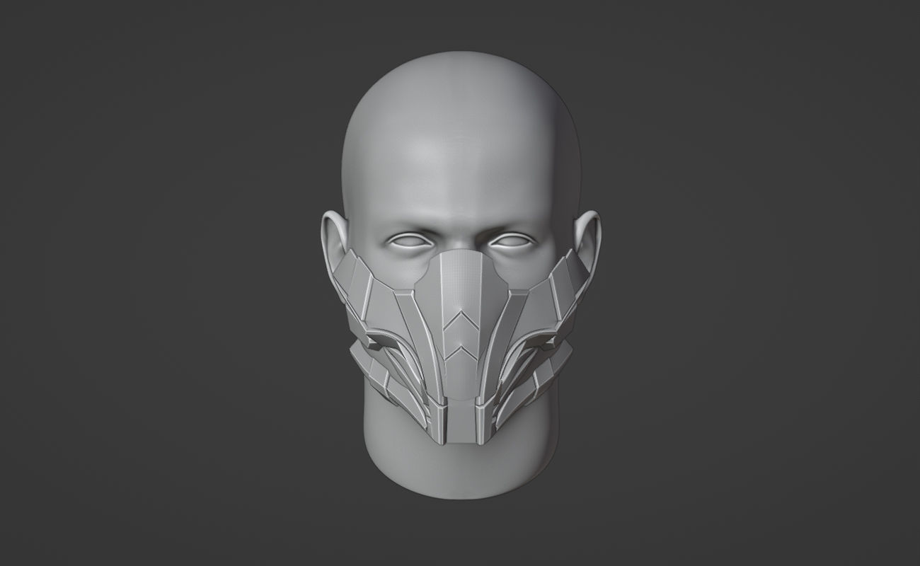 Reptile mask from Mortal Kombat X 3D print model_1
