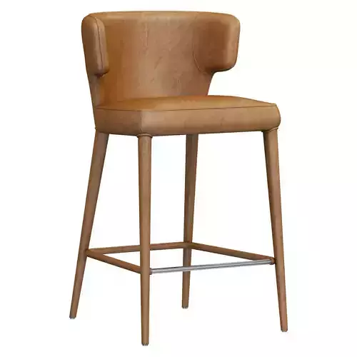 Restoration Hardware Nicola Wing Dolce Faux Counter Stool
