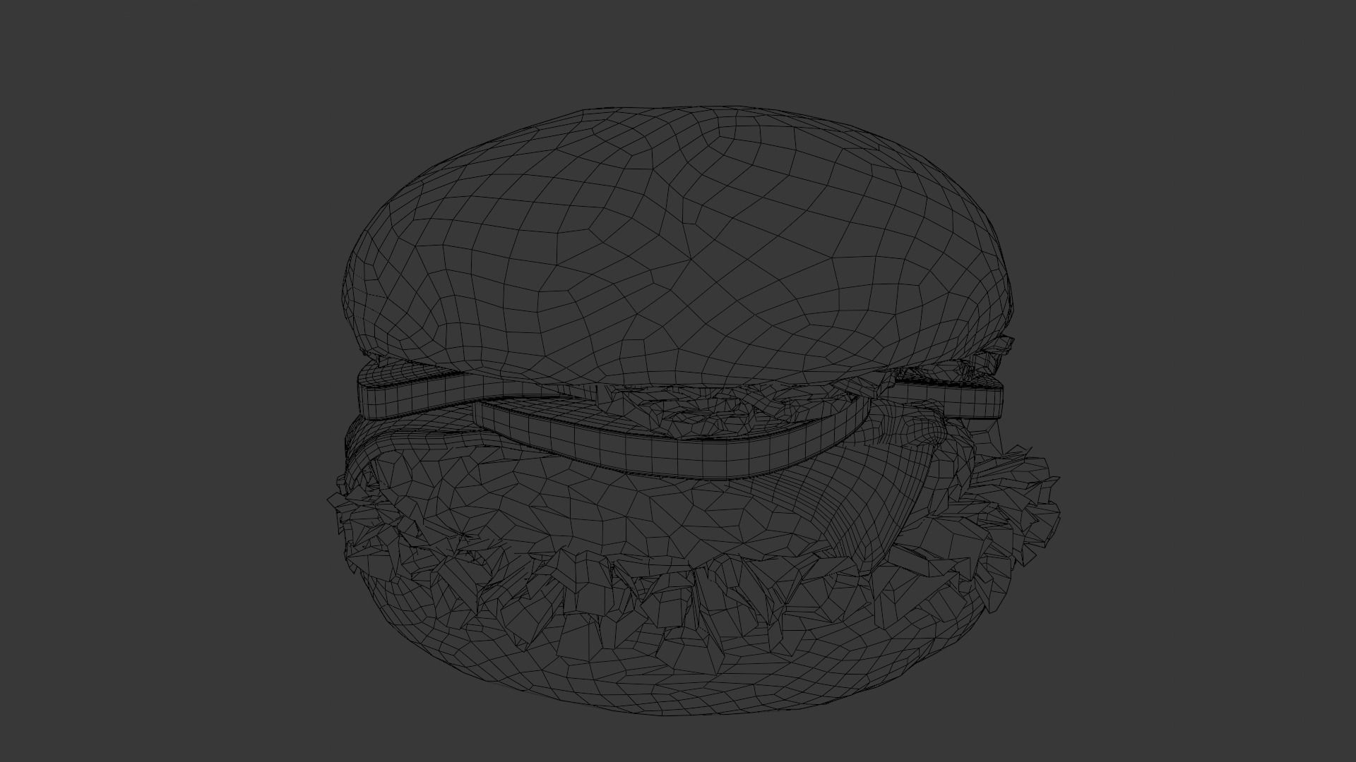 Cheeseburger 3D Model Low-poly 3D model_15