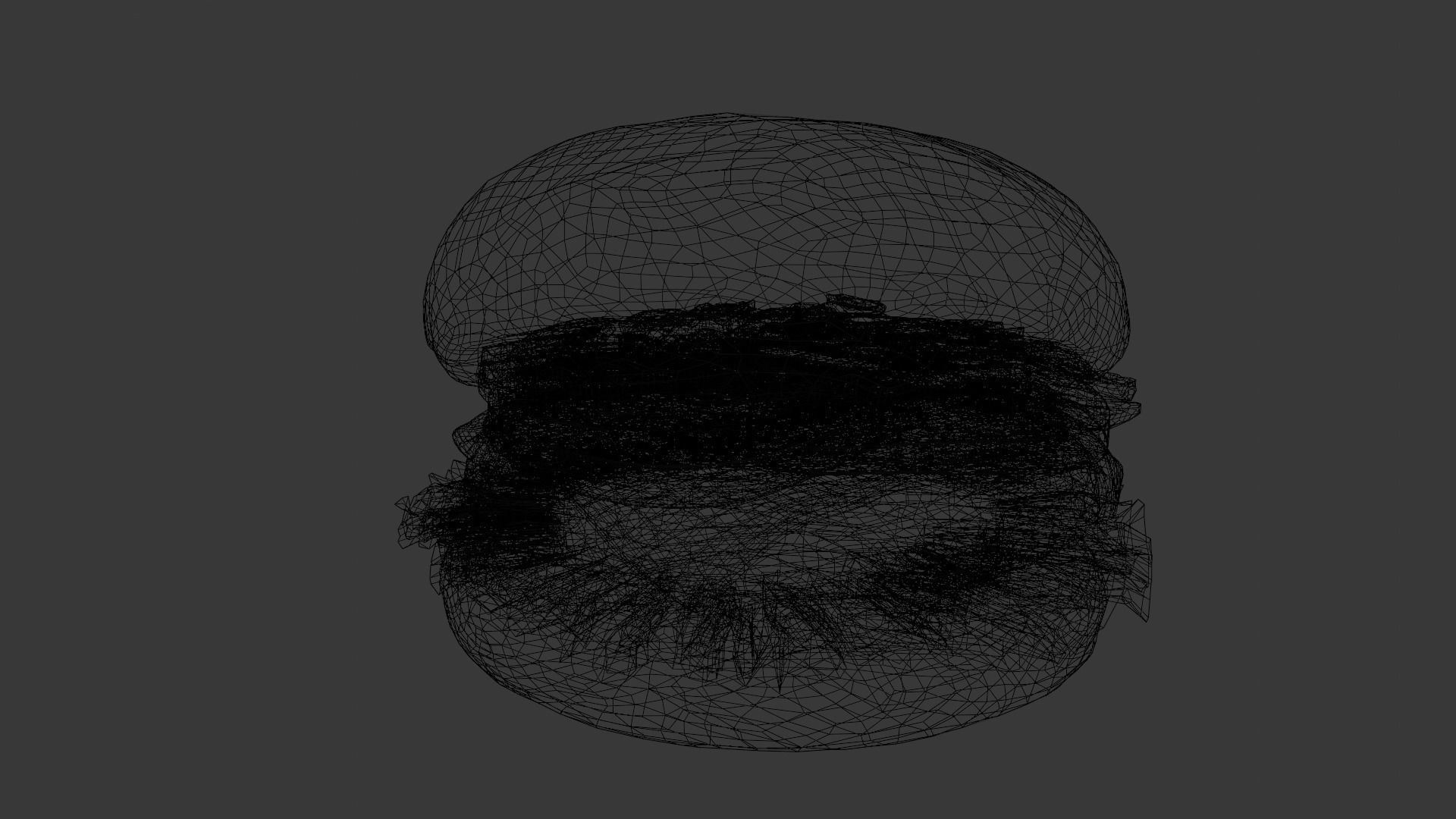 Cheeseburger 3D Model Low-poly 3D model_14