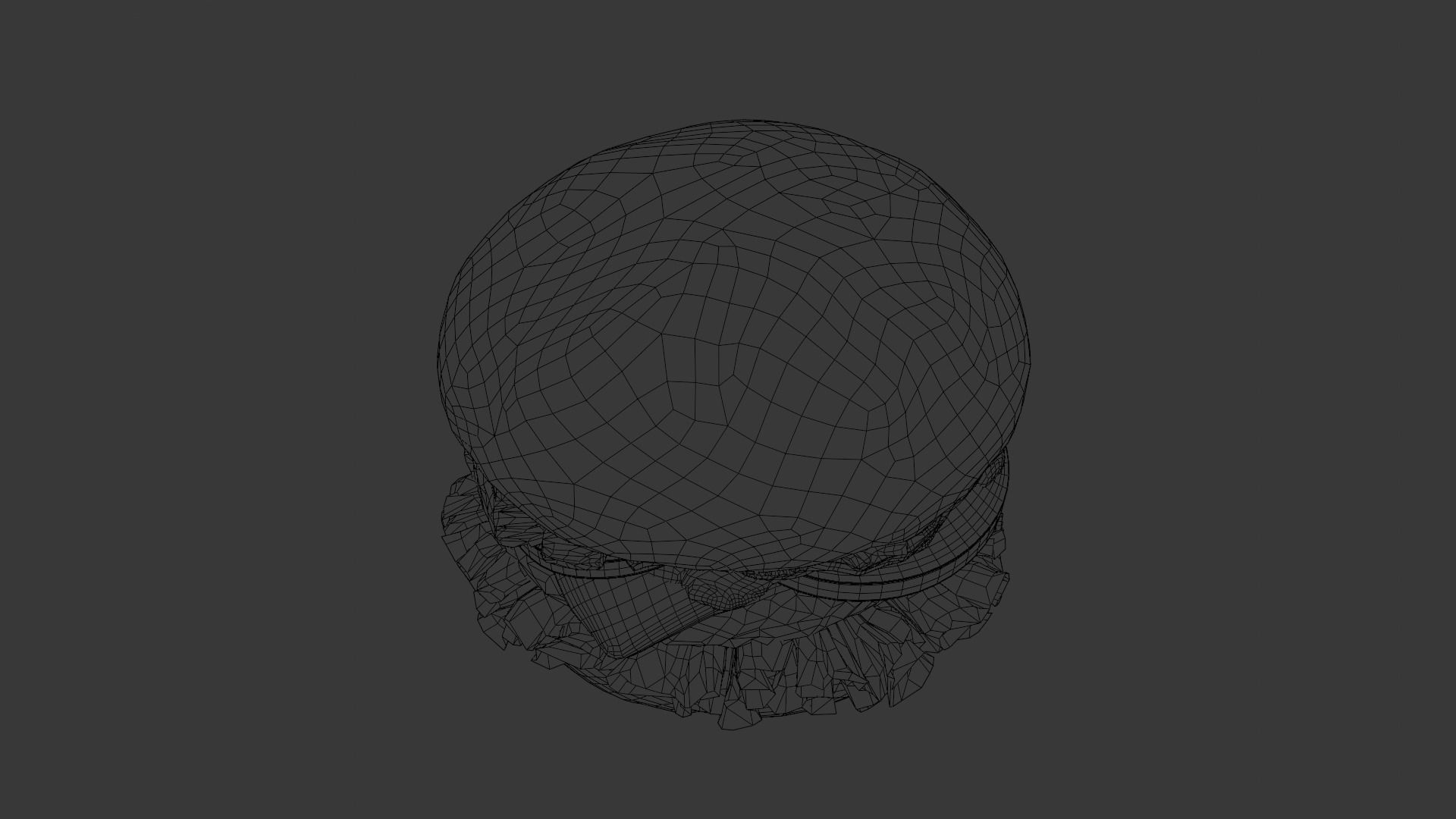 Cheeseburger 3D Model Low-poly 3D model_17