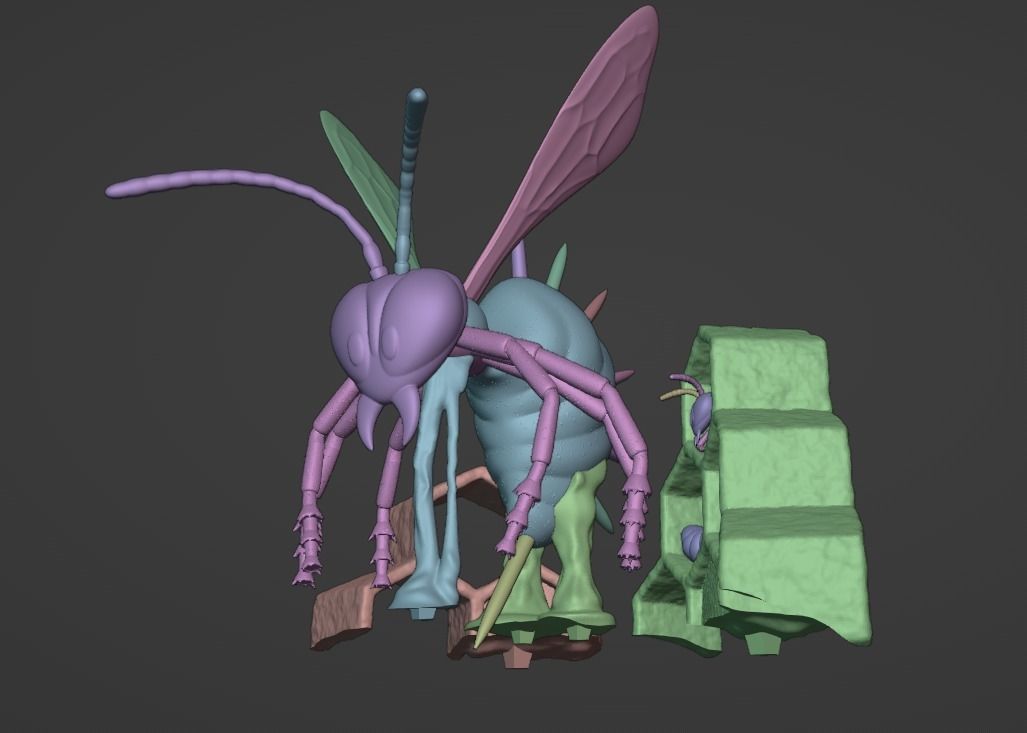 DKC2 King Zing 3D print model_8