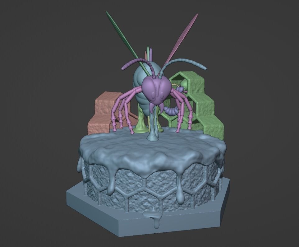 DKC2 King Zing 3D print model_1