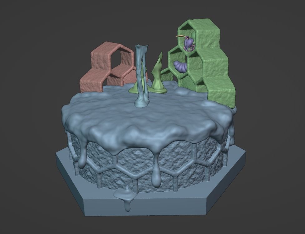 DKC2 King Zing 3D print model_5