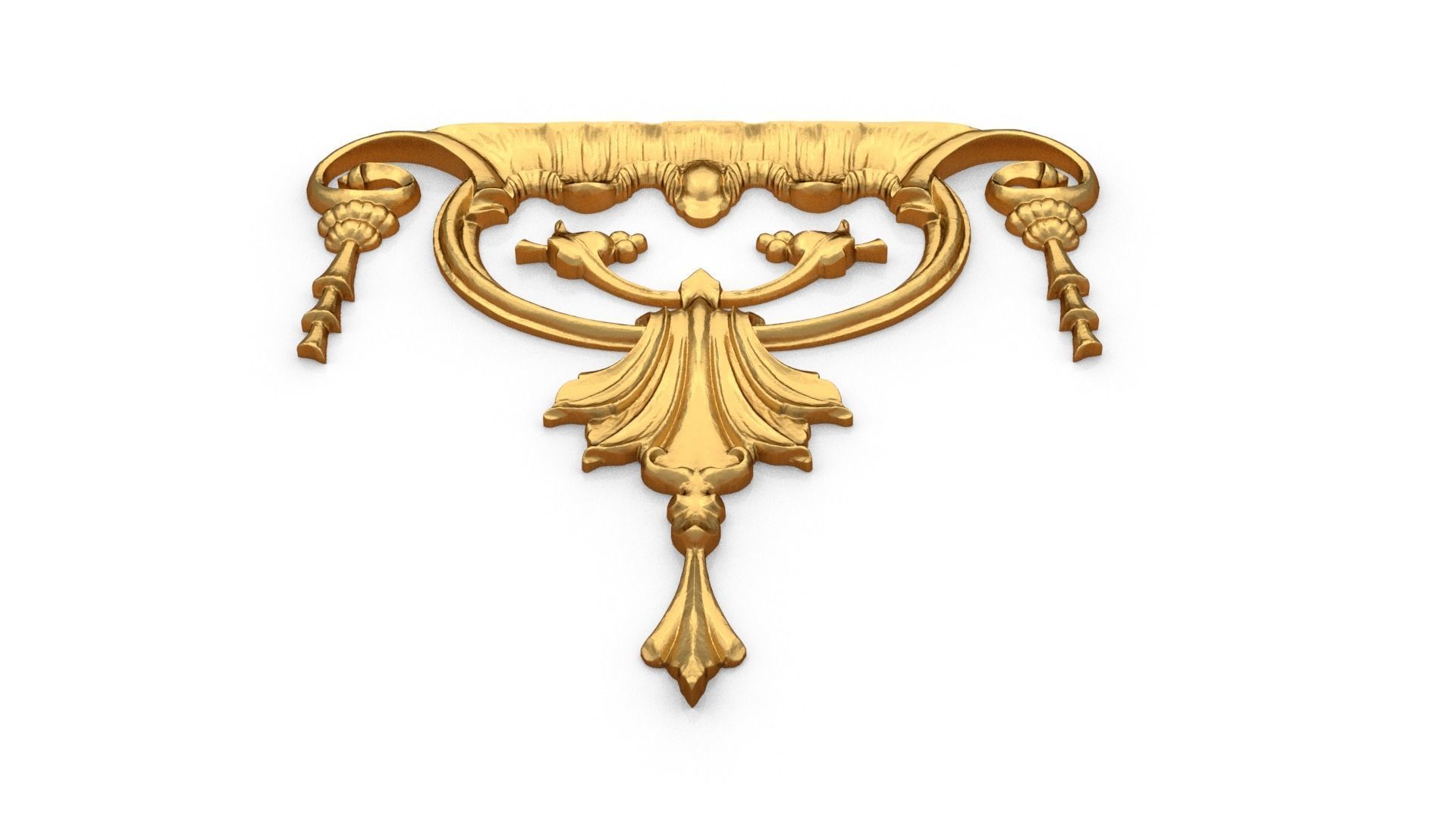 Classic carved decor ornament 503 3D print model_3