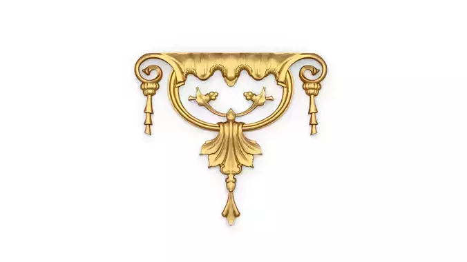 Classic carved decor ornament 503 3D print model