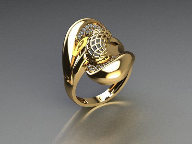jewelry ring 3D print model_1