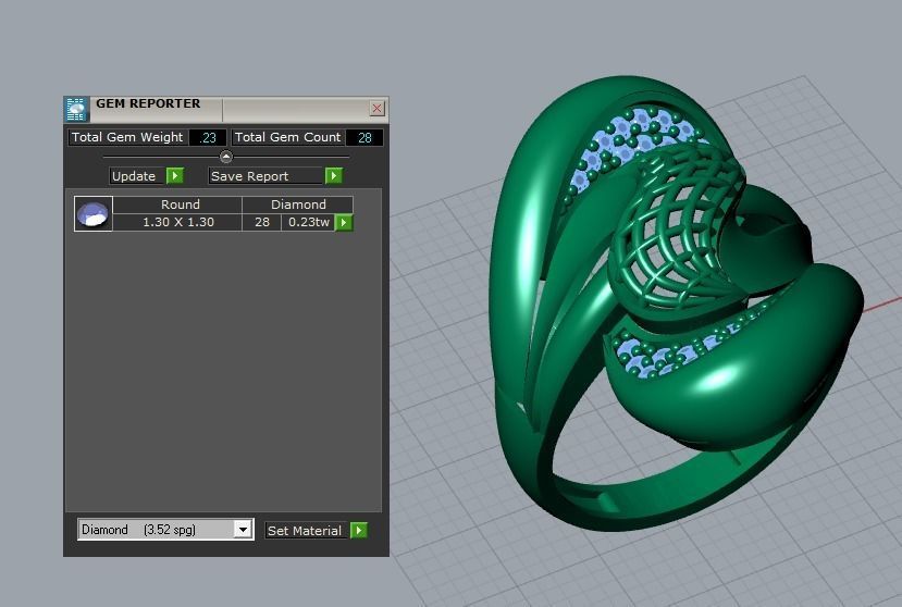 jewelry ring 3D print model_6