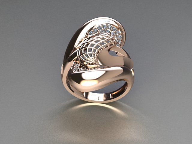 jewelry ring 3D print model_3
