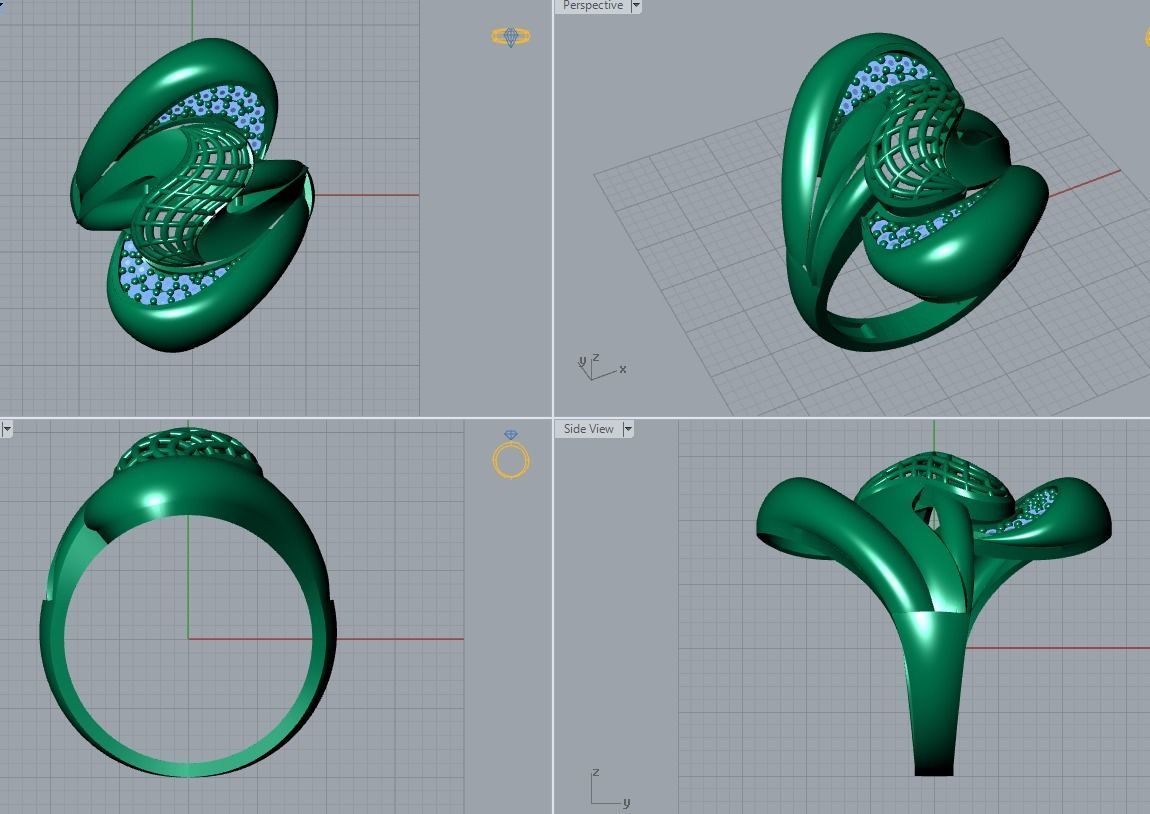jewelry ring 3D print model_4