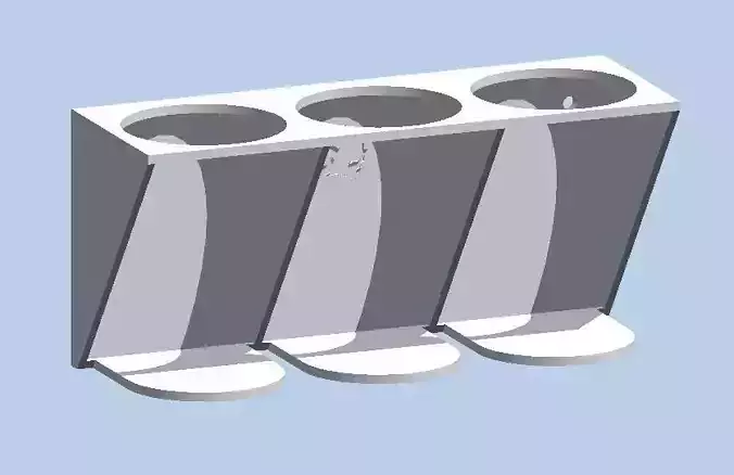 Wall bracket for round Spice Containers
