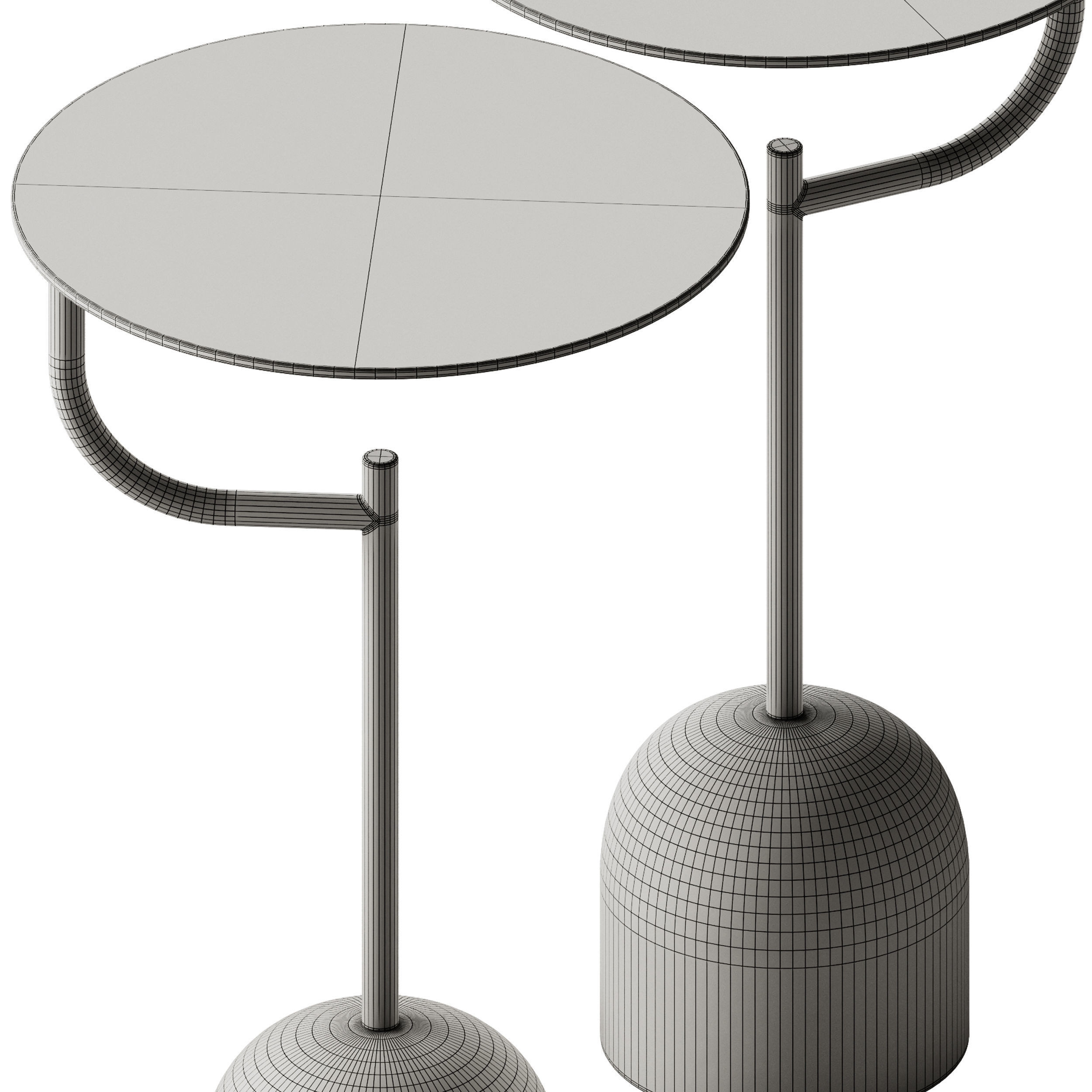 Wittmann Detour Side Table 3D model_7