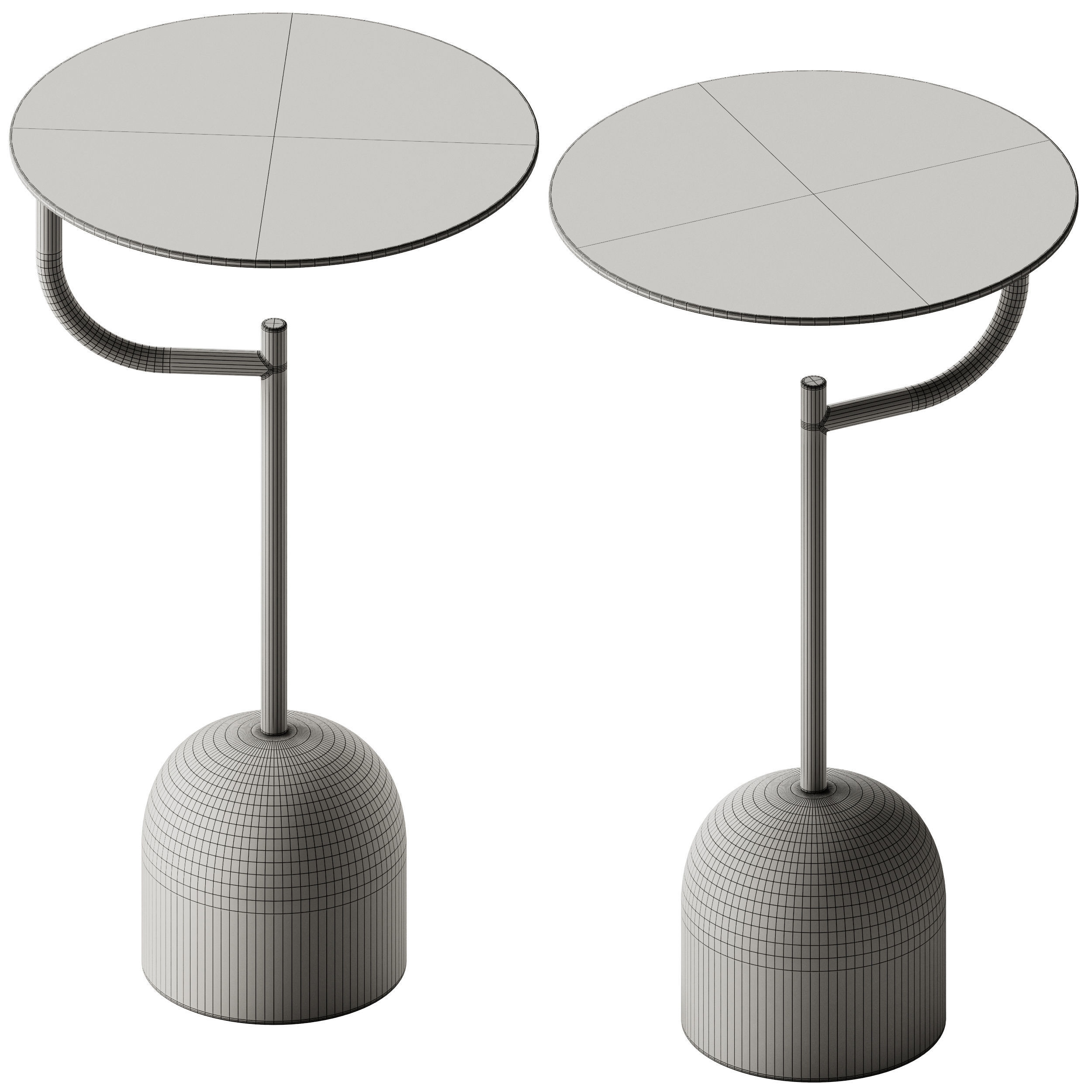 Wittmann Detour Side Table 3D model_6